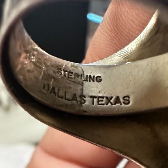 * WOW FACTOR * Rebecca Collins modernist Sterling and Pyrite ring* - Picture 4 of 5